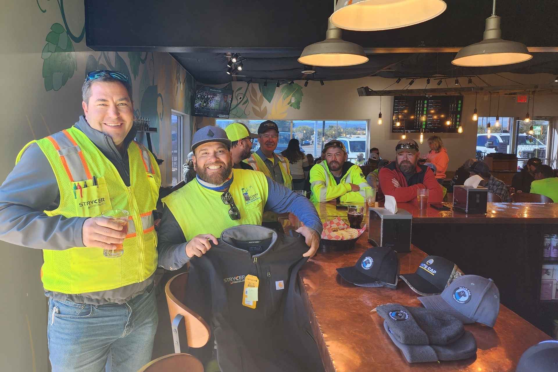 Contractor appreciation day at a brewery