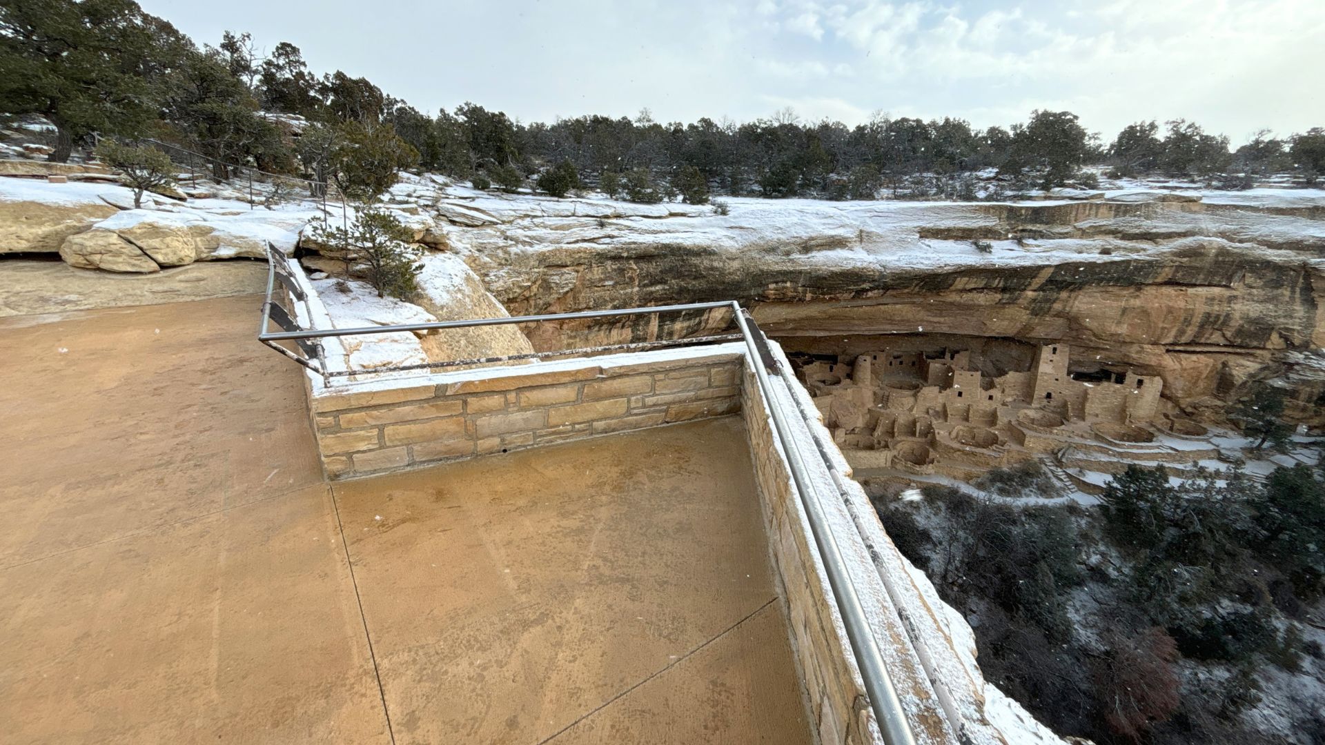 Mesa Verde Cliff Palace Deck Overlook